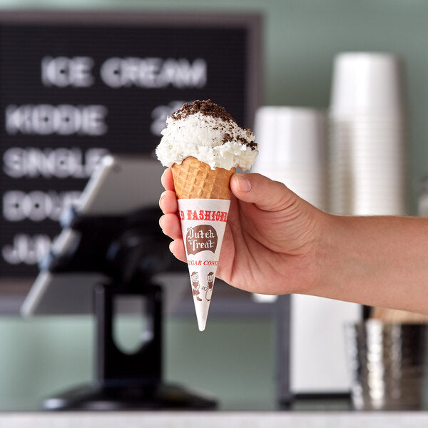 Dutch Treat Sugar Cone with Jacket - 300/Case