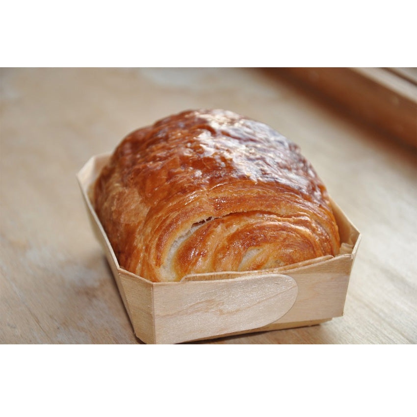 Panibois Bakeable Wooden Little Prince Baskets 4" x 3 3/4" x 1" - Case of 400