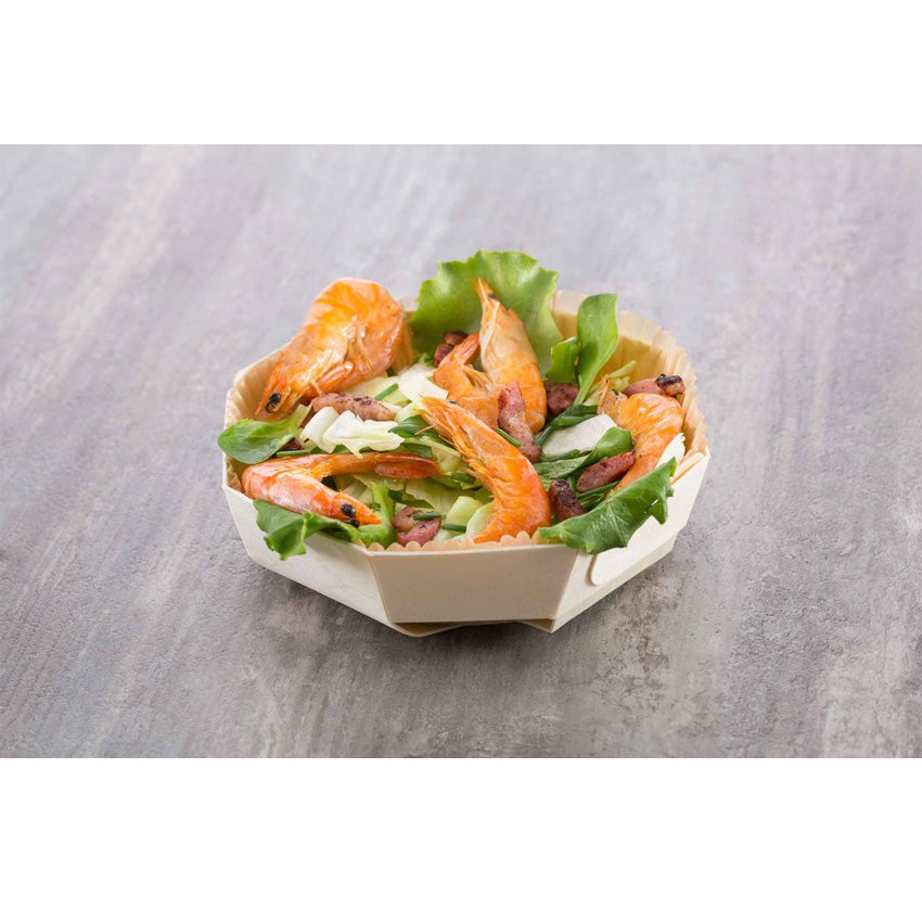 Panibois Bakeable Wooden Octoron 7 1/4" dia. - Case of 120