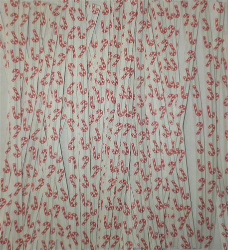 Candy Cane Paper Twist Ties - 50 Pack