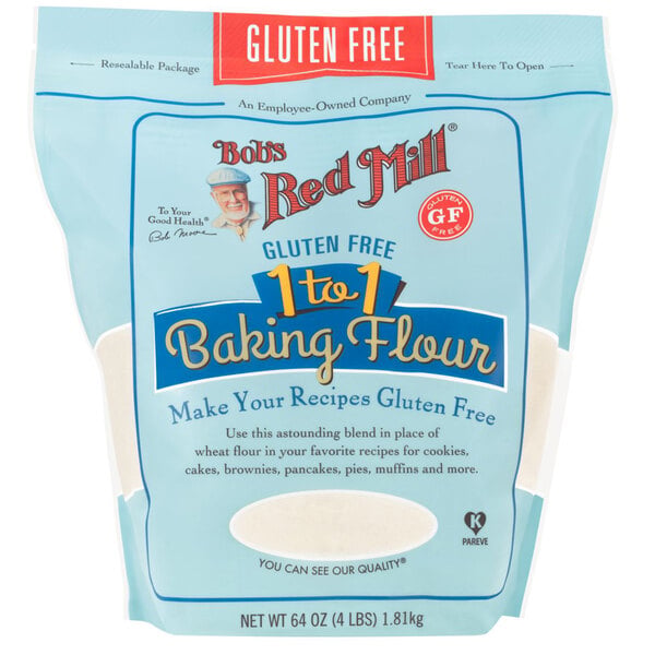 Bob's Red Mill Gluten-Free 1-to-1 Baking Flour 4 lb. - 4/Case