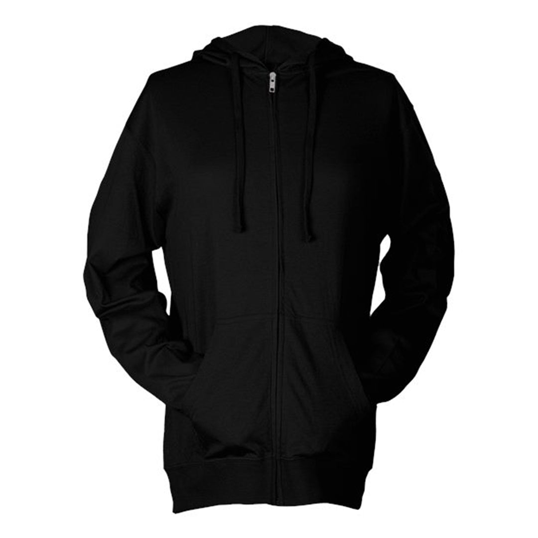 Unisex Beach Full-Zip Hooded Long Sleeve T-Shirt
