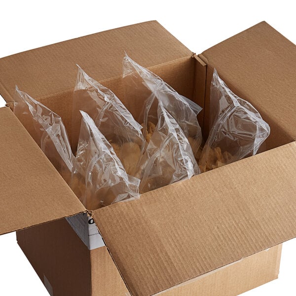 Mission 2 lb. Unsalted White Round Corn Tortilla Chips - 6/Case