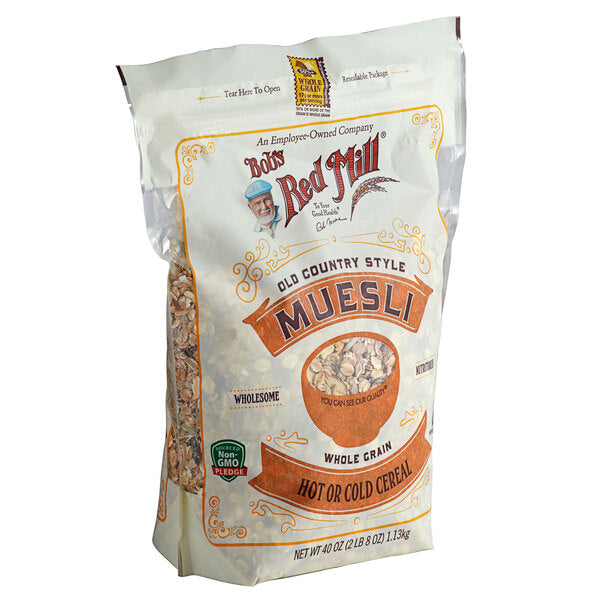 Bob's Red Mill 40 oz. Old Country Style Muesli Cereal - 4/Case