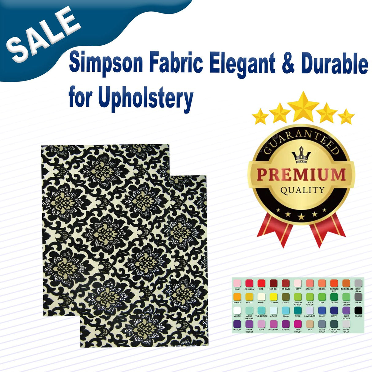 Simpson Fabric Elegant & Durable for Upholstery