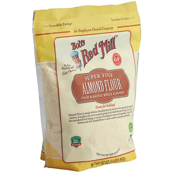 Bob's Red Mill Gluten-Free Super-Fine Blanched Almond Flour 32 oz. - 4/Case