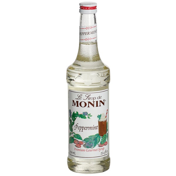 Monin Premium Peppermint Flavoring Syrup 750 mL