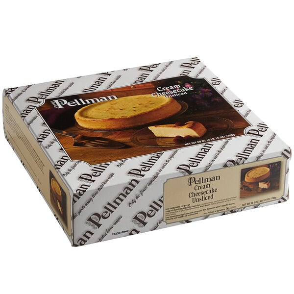 Pellman Plain New York-Style Cheesecake 60 oz. - 6/Case