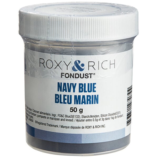 Roxy & Rich 50 Gram Navy Blue Fondust Hybrid Food Color