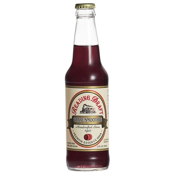 Reading Soda Works Grape Smoothie 12 fl. oz. - 12/Case