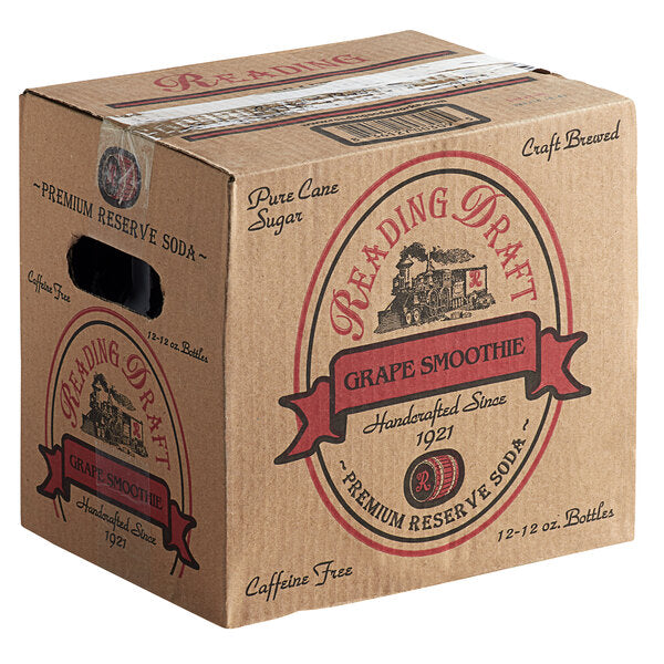 Reading Soda Works Grape Smoothie 12 fl. oz. - 12/Case
