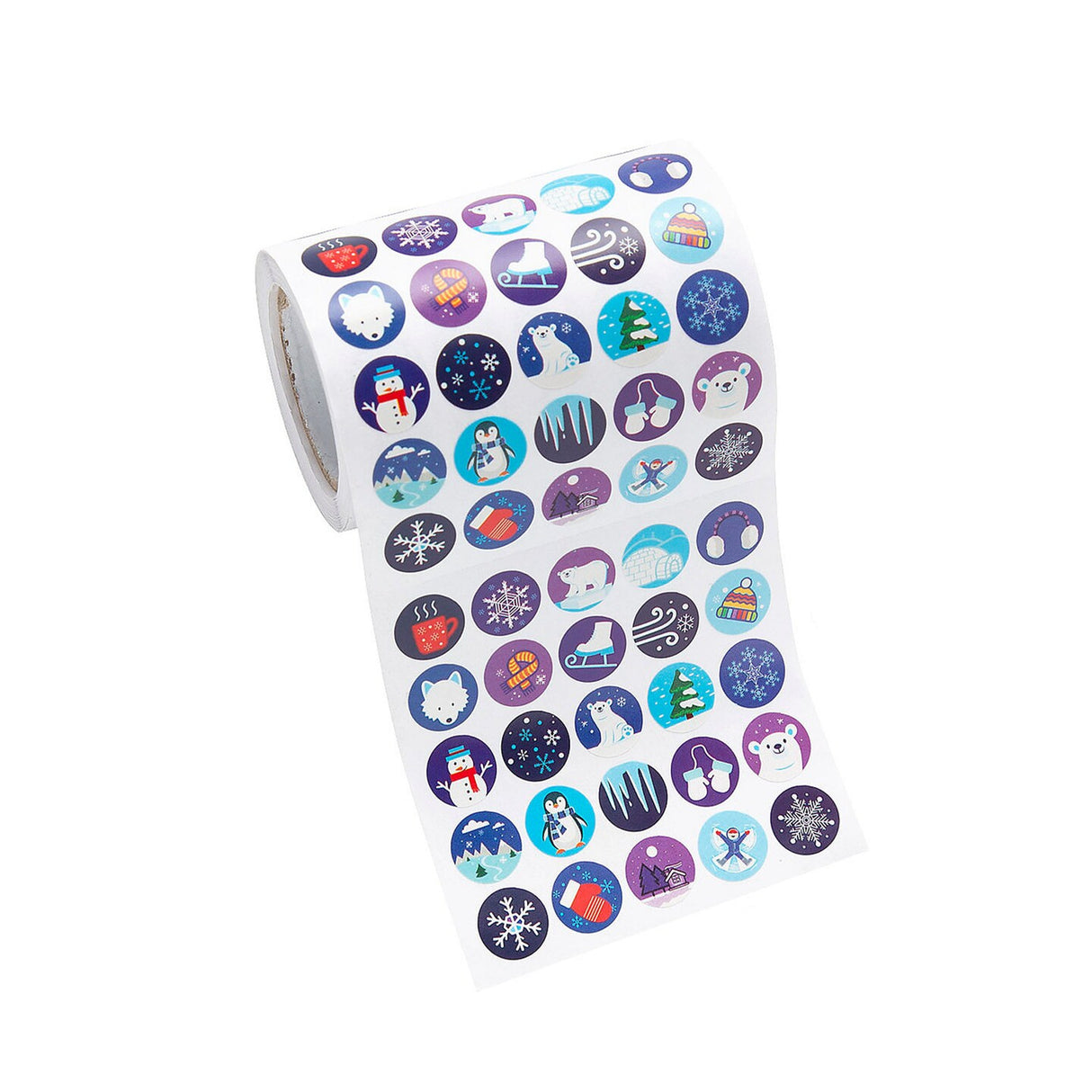 Bulk 1000 Pc. Mini Winter Sticker Roll