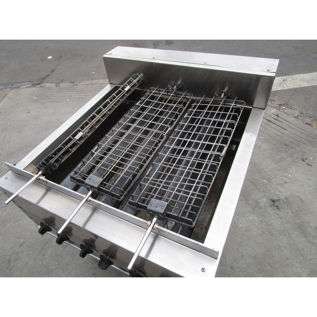 Attias Double Sided Rotating Heavy Duty Radiant Broiler Grill, Used Very Good Condition
