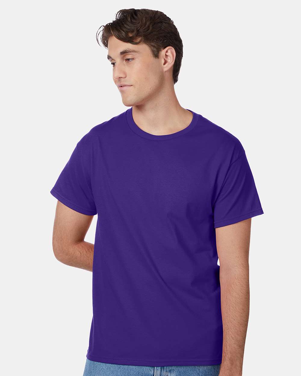 12 Pack Men's Authentic 100% Cotton Crew Neck T-Shirt