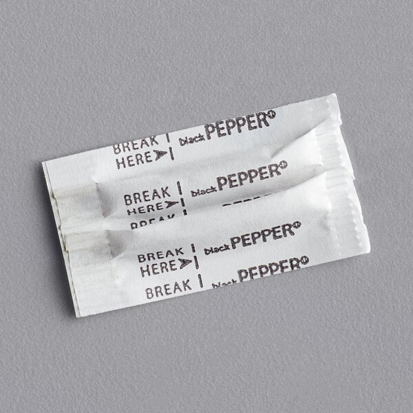 Black Pepper Portion Packet 0.10 Gram - 3,000/Case