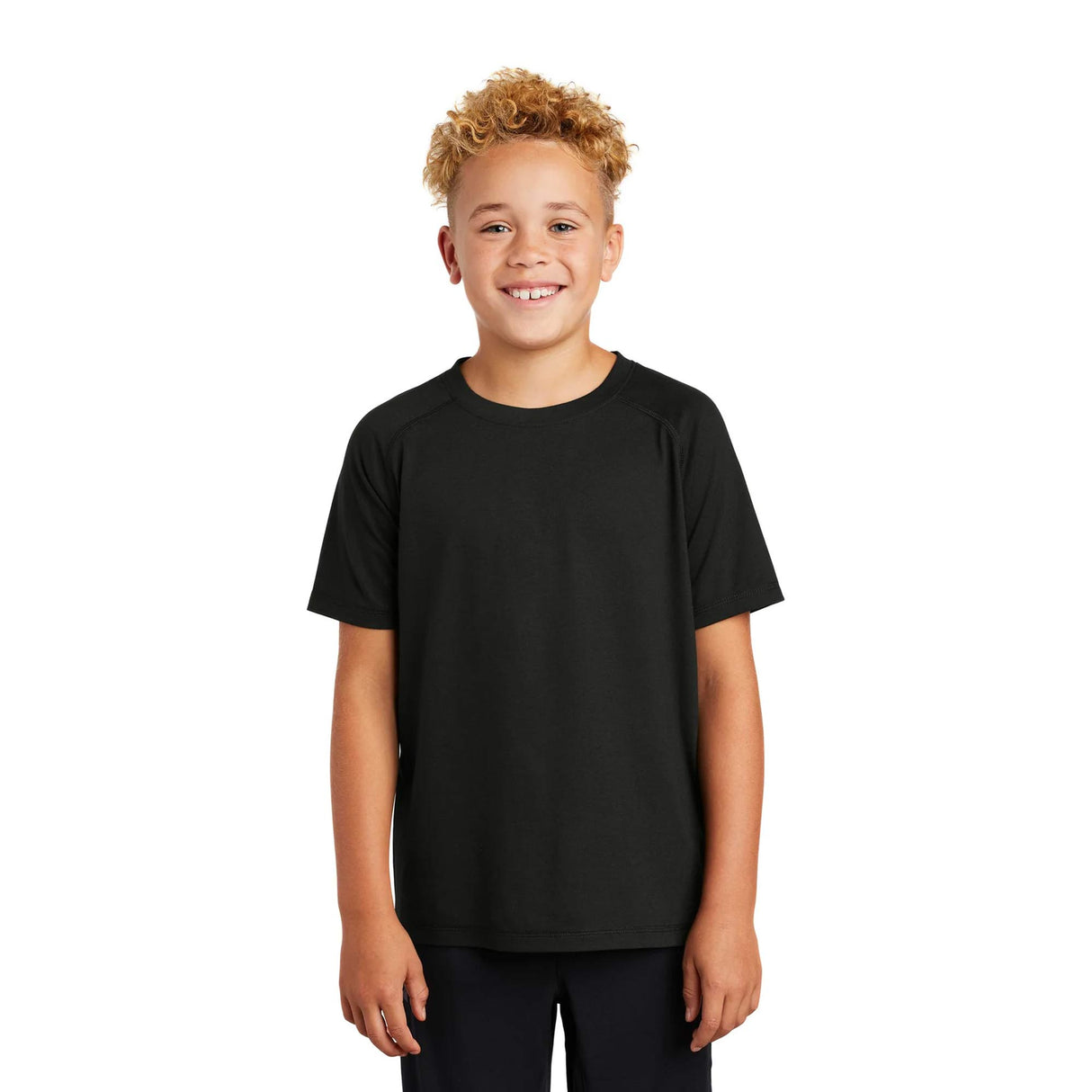 Sport-Tek® Youth PosiCharge Tri-Blend Wicking Raglan Tee