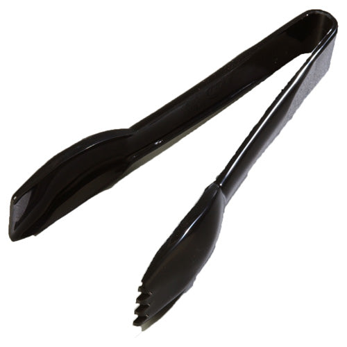 Carlisle High Heat Black 6" Salad Tongs