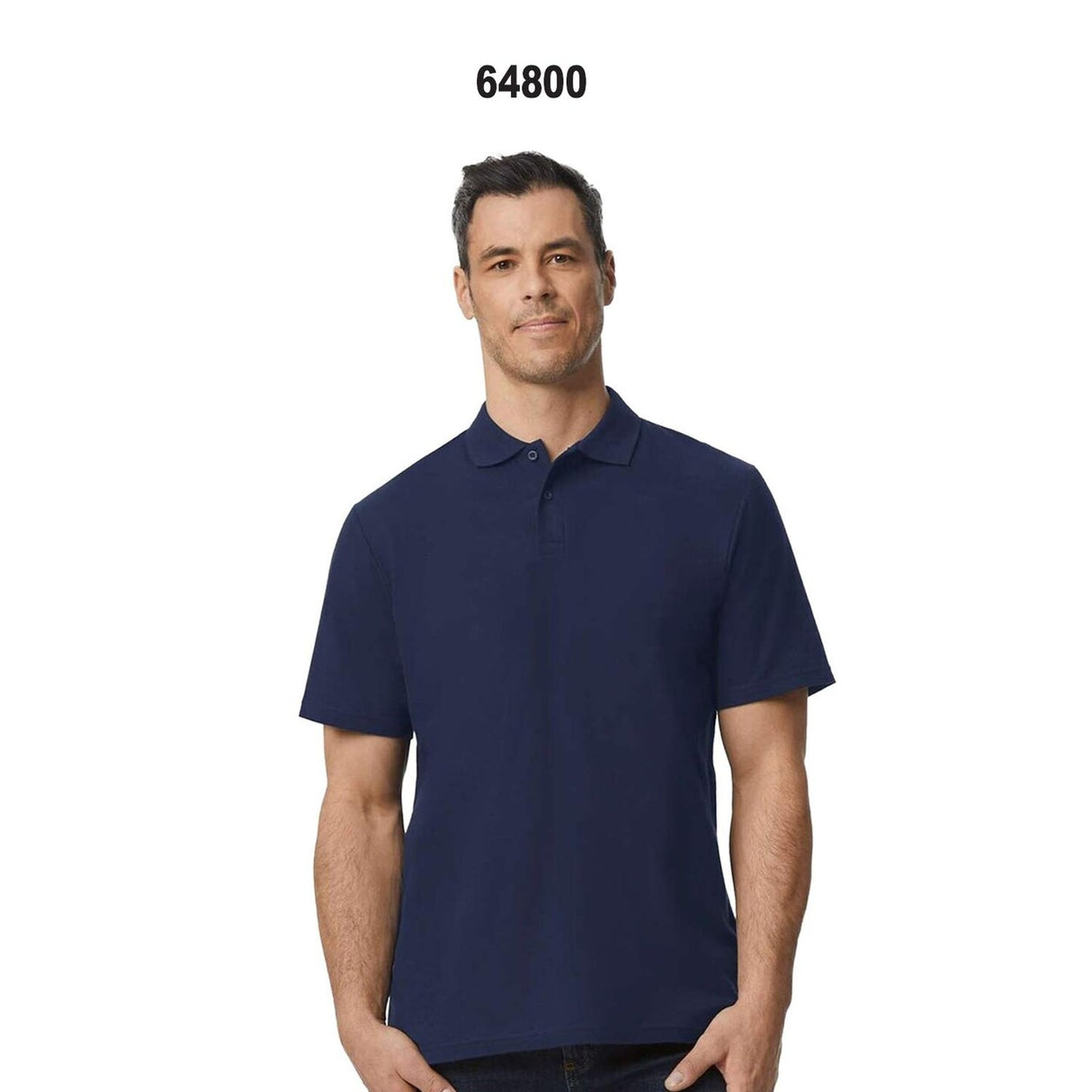 Gildan® Soft Style Adult Pique Collared Short Sleeve Polo - 64800