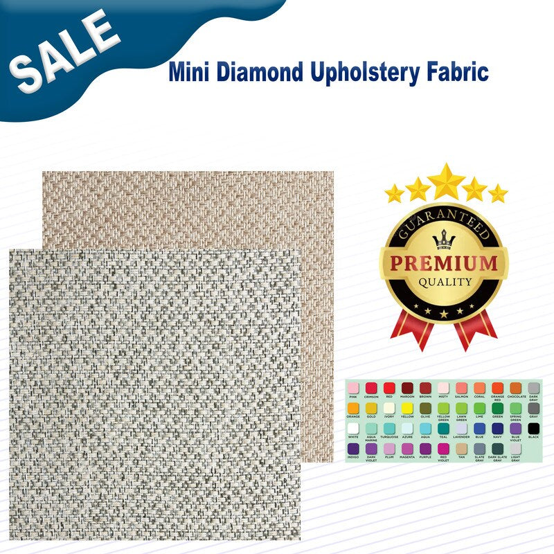 1 Yard Mini Diamond Upholstery Fabric