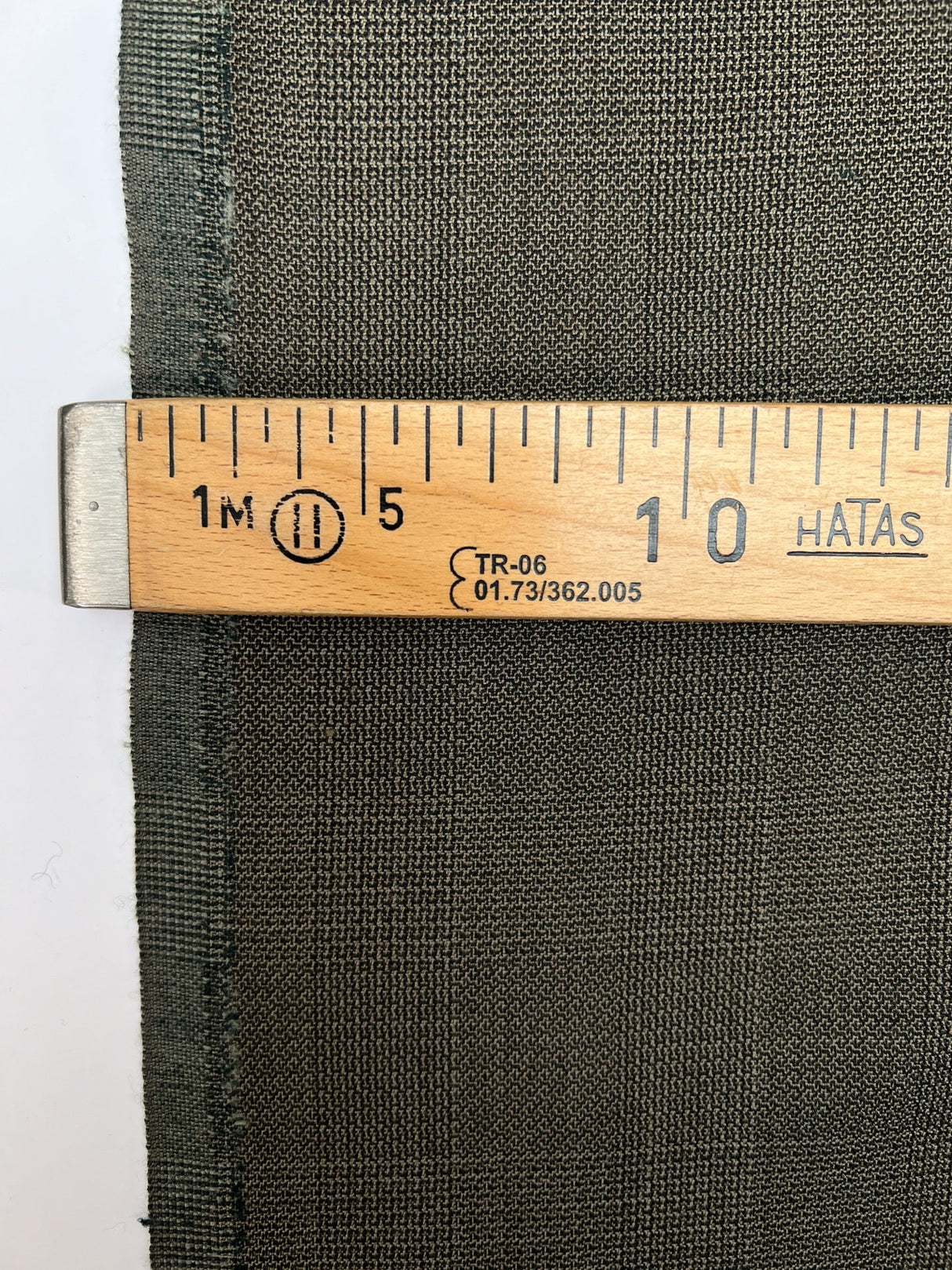 Wool Tweed Checked Gray-Brown