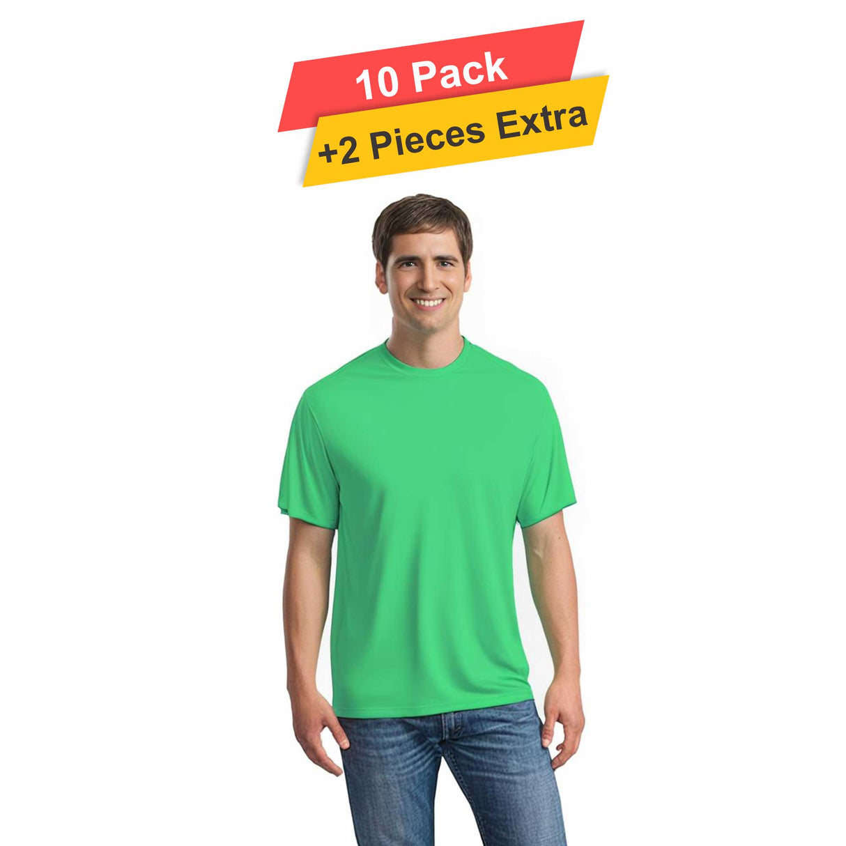 S/S Crew Neck - 10 pack - 100% polyester