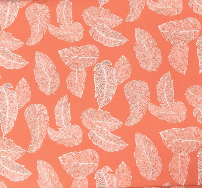 Rayon Crinkle 1D1057 100 Percent Rayon Fabric - Coral Ivory, 50/52" Width (1 Yard)