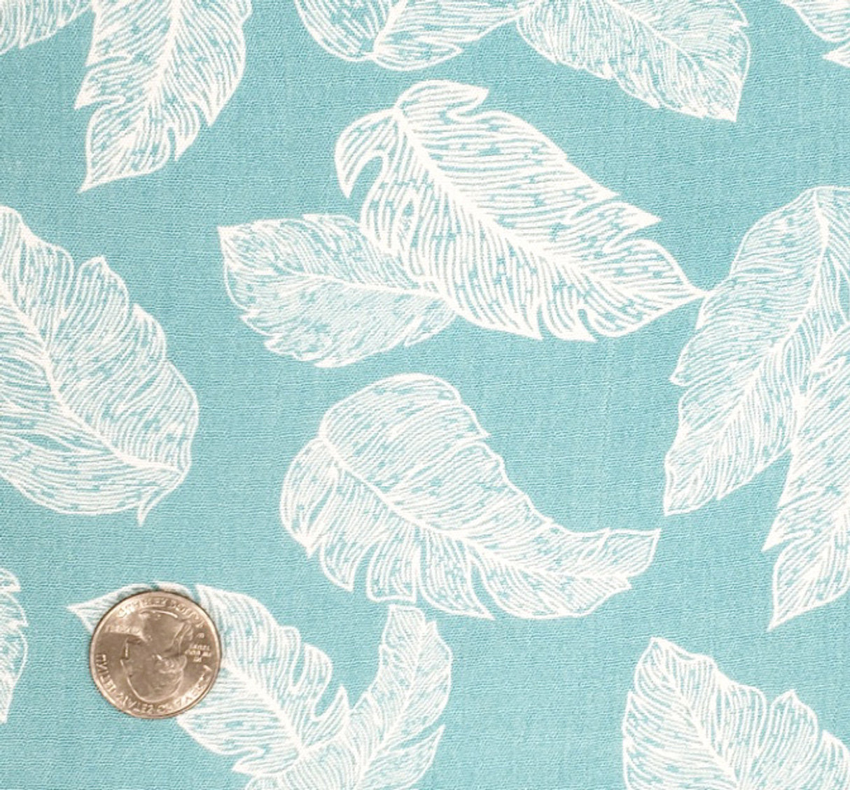 1 Yard Rayon Crinkle Mint Ivory Woven Fabric, 50/52″ Wide 100% Rayon