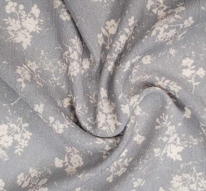 Rayon Crinkle 1D1274 Rayon Fabric - Gray Beige Crinkle Texture, 50/52" Width