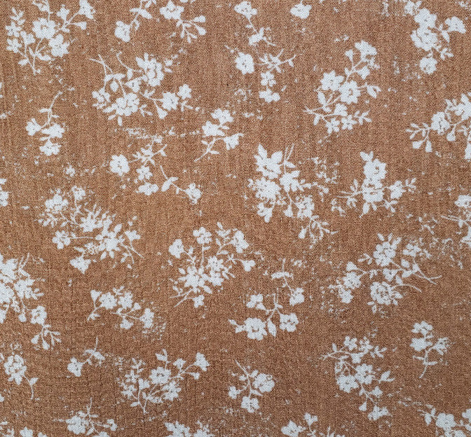 1D1274 Sandstone Rayon Crinkle Fabric - Sandstone Textured Crinkle, 50/52" Width (1 Yard)