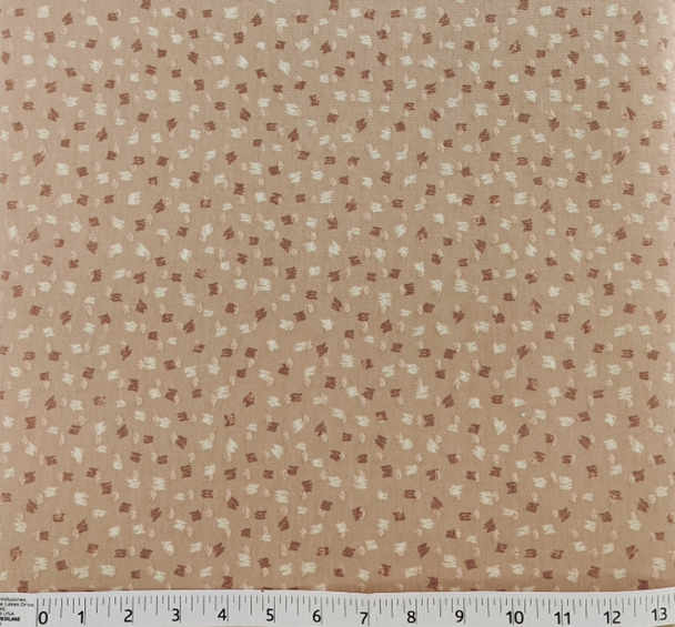 1 Yard Pastel Coral TR Knit Dot Fabric, Soft Textured Poly Rayon Material 60/62” Wide