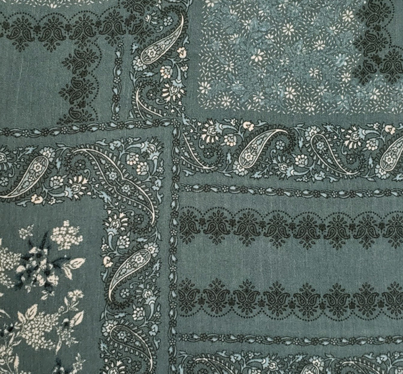 1 Yard 100% Rayon Crinkle Fabric Agave Green Lightweight 50/52" Wide Woven Crepon