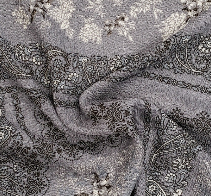 1D1478 Dune Rayon Crinkle Fabric - Dune, Textured Crinkle, 50/52" Width (1 Yard)