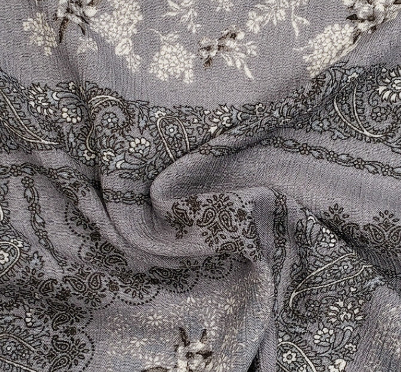 1 Yard Rayon Crinkle Fabric in Dune Lightweight 50/52" Wide Textured Crepon