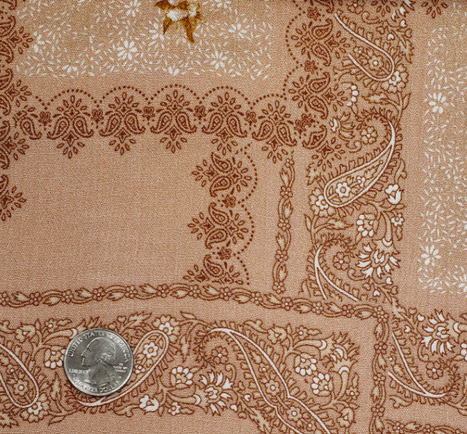 1D1478 Sandstone Rayon Crinkle Fabric - Sandstone, Textured Crinkle, 50/52" Width