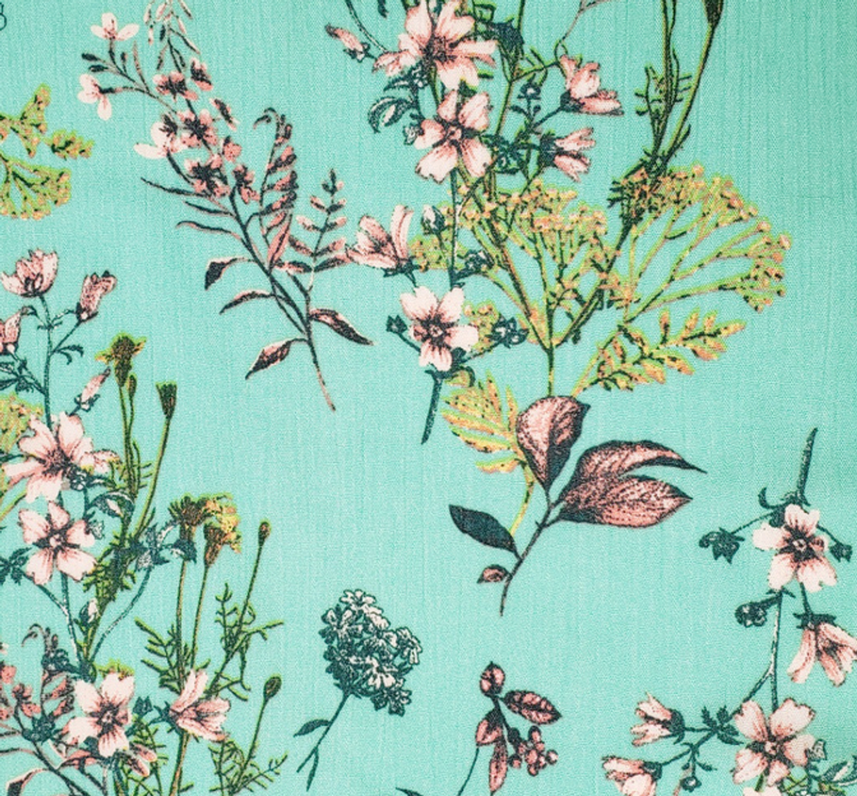 1 Yard Comfortable 50/52" Apparel Fabric Rayon Crinkle Fabric in Mint