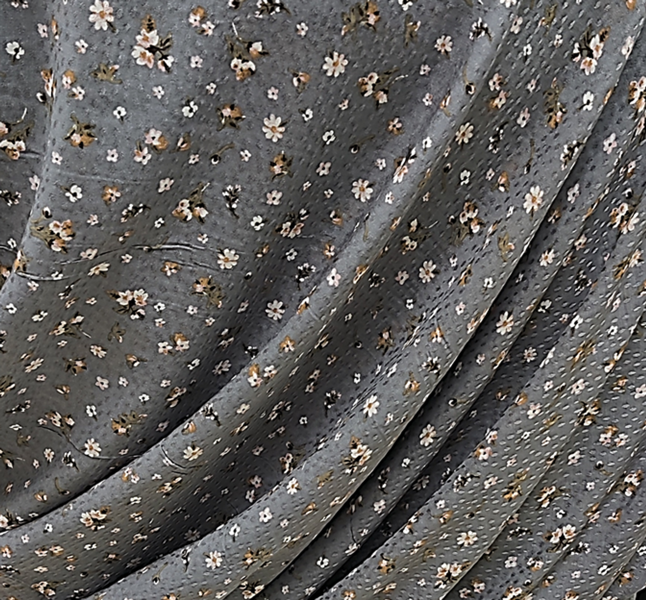 1 Yard Warm Gray Rayon Jacquard Dot Fabric For Dresses, Blouses, Skirts, Décor 53/54" Width