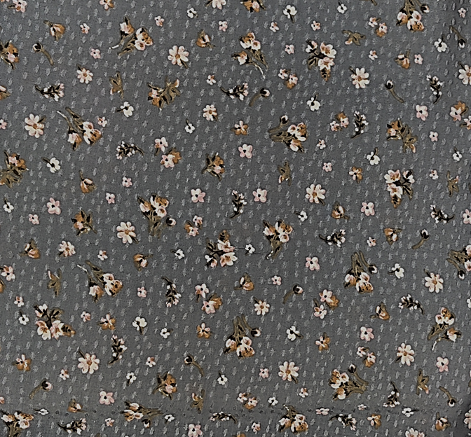 Rayon Dobby Dot Jacquard 1D1615 Rayon Fabric - Warm Gray Dobby Dot Jacquard, 53/54" Width