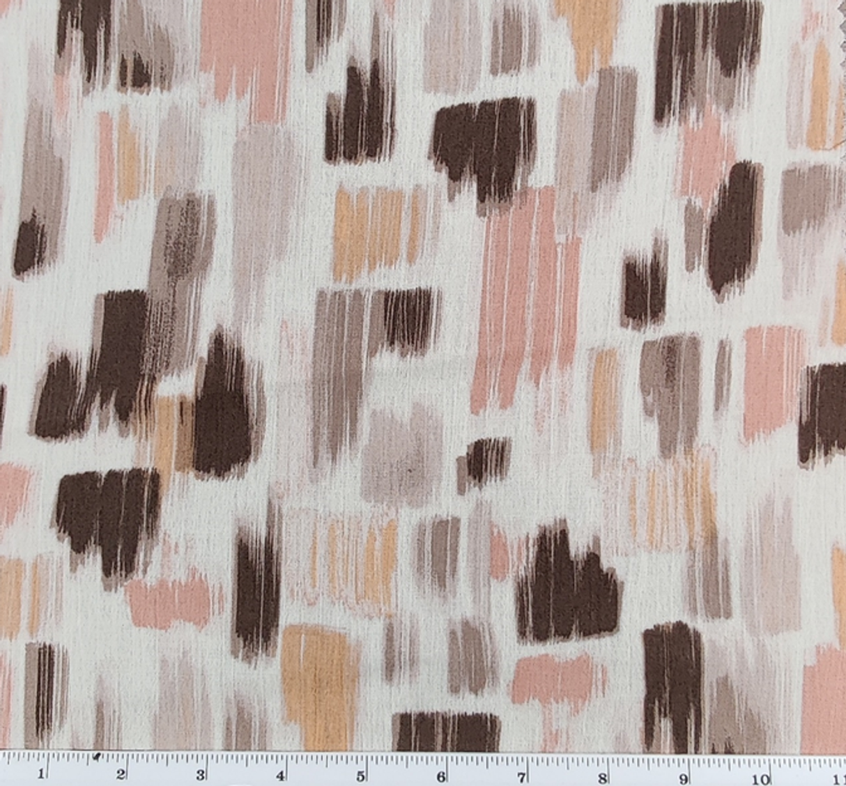 1 Yard Rayon Crinkle Crepon Fabric Cameo Rose, Lightweight, Drapey Apparel Material 50/52" Wide