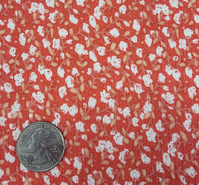 Rayon Crinkle 1D423 Coral Rayon Fabric - Coral Crinkle Texture, 50/52" Width (1 Yard)
