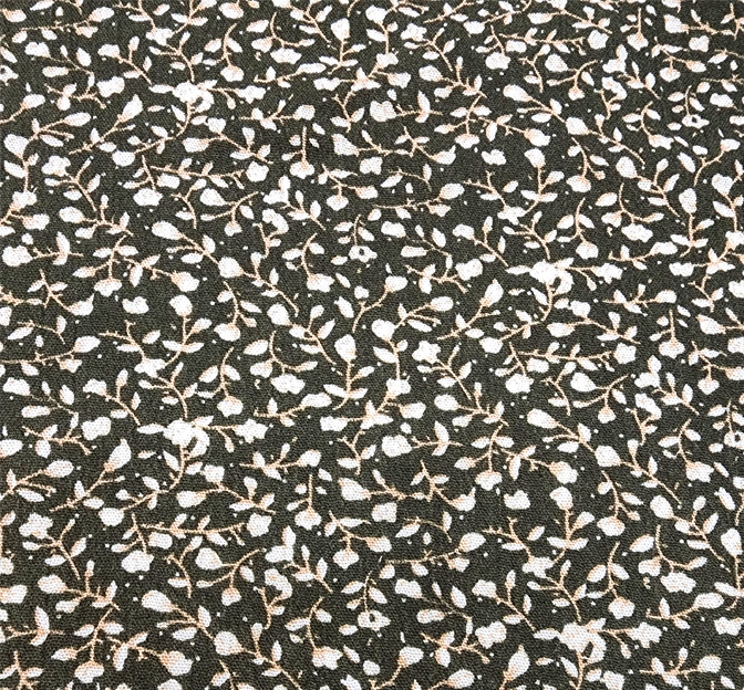Rayon Crinkle 1D423 Rayon Fabric - Olive/Ivory Crinkle, 50/52" Width