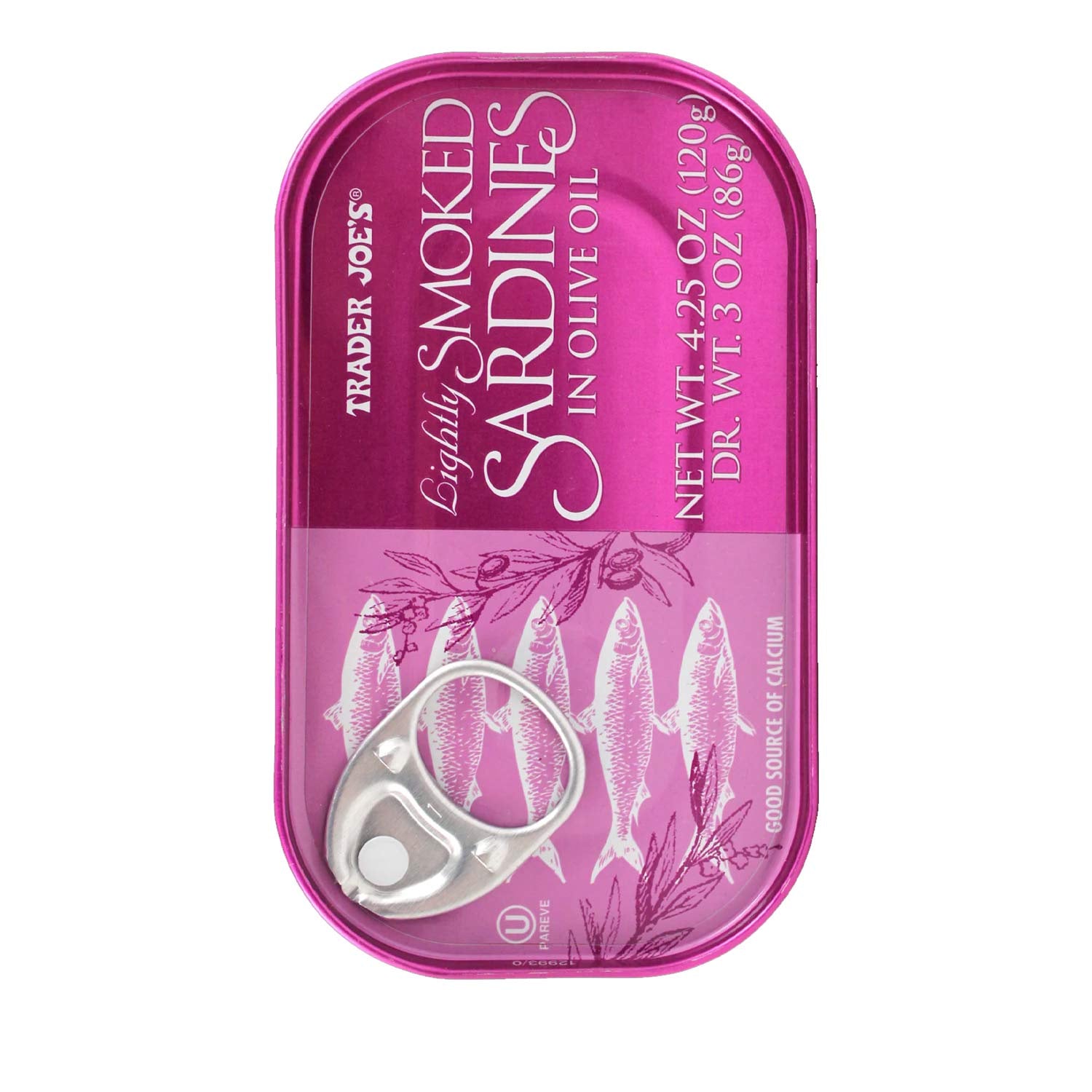 Trader Joe’s Lightly Smoked Sardines in Olive Oil 4.25 Oz