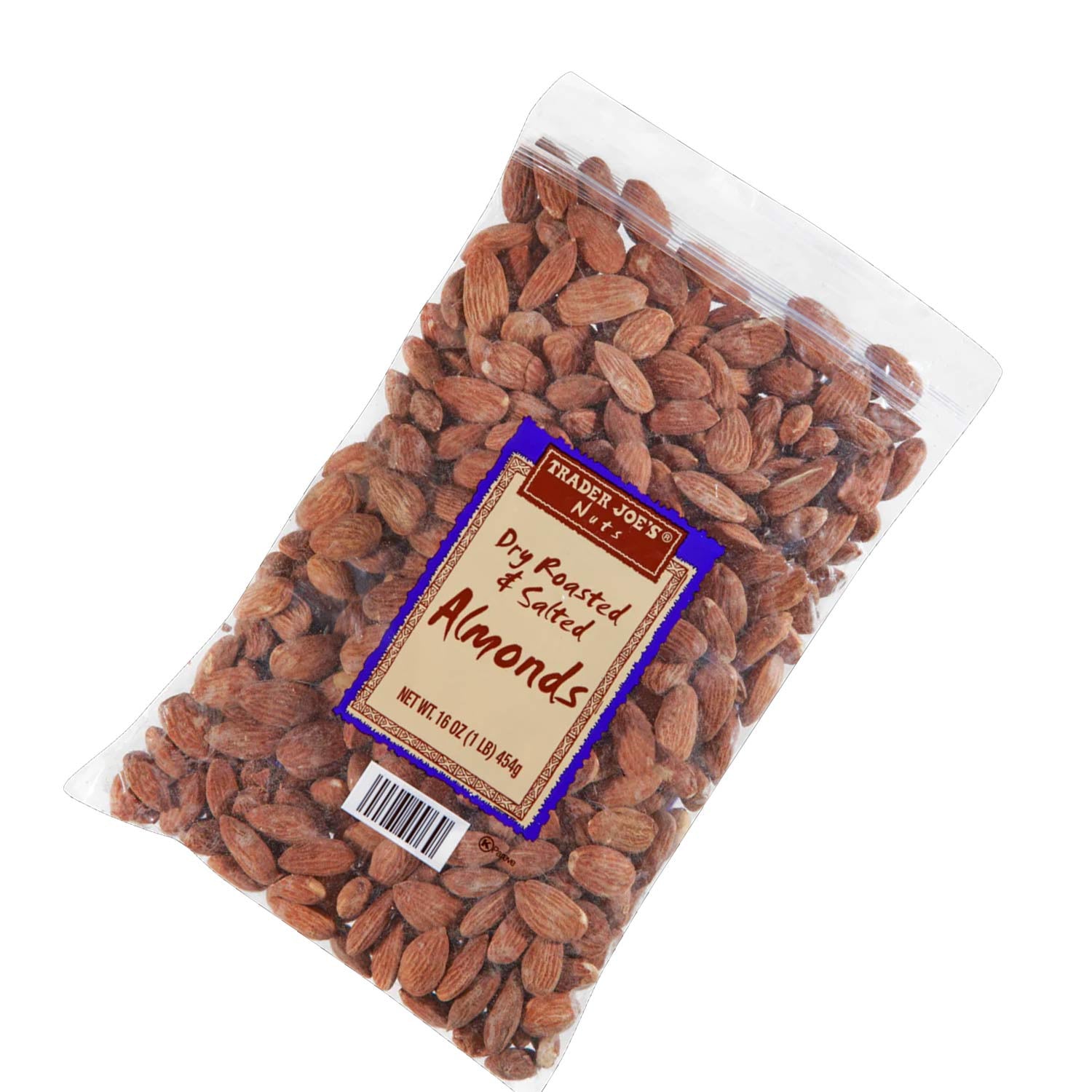 Dry Roasted & Salted Almonds 1 lb