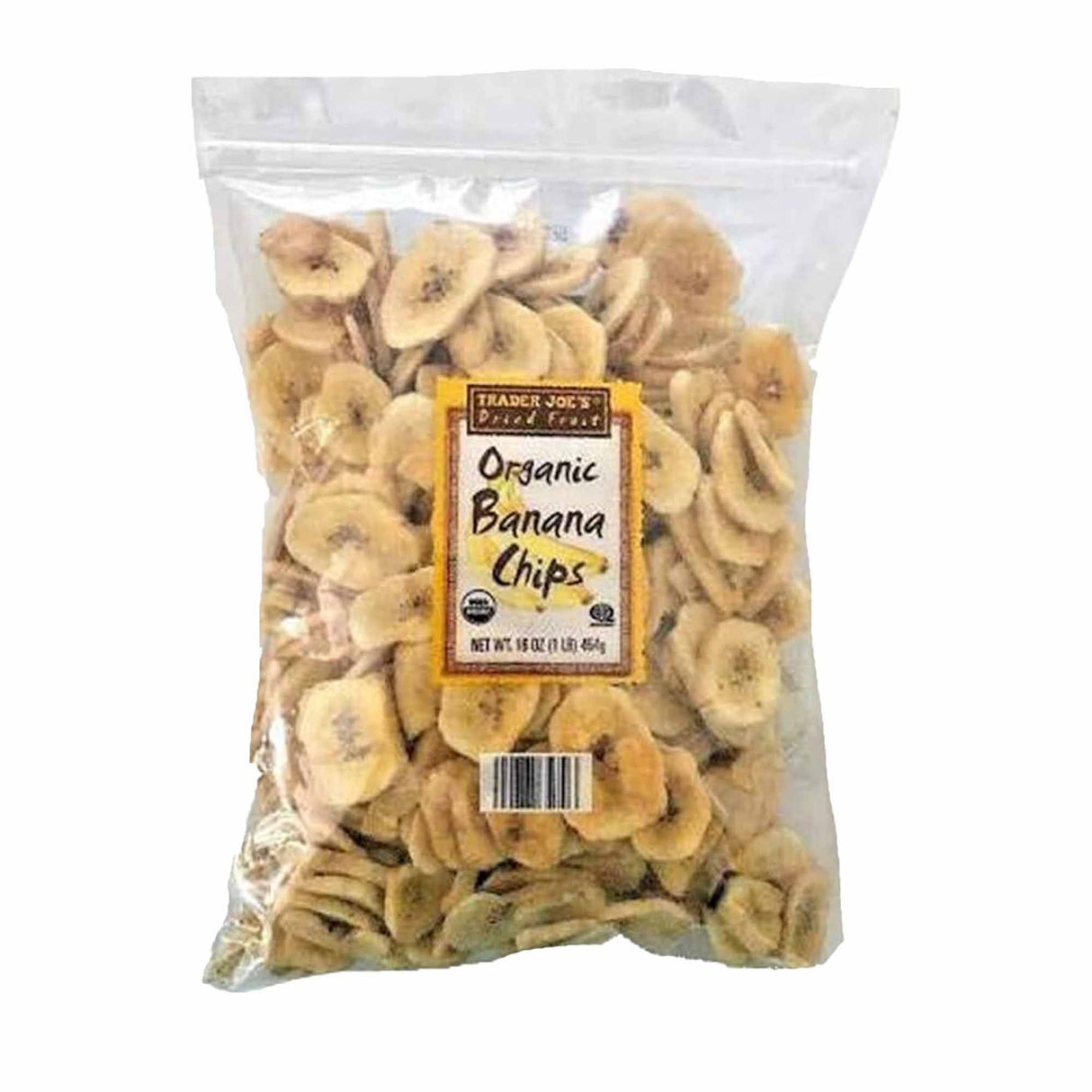 Trader Joe's Organic Banana Chips 16 oz
