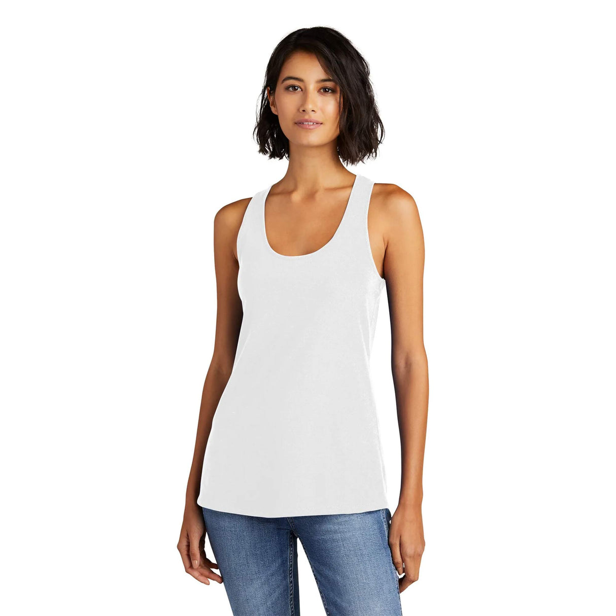 District® Women’s Racerback Tank Recycled Blend Scoop Neck Tee