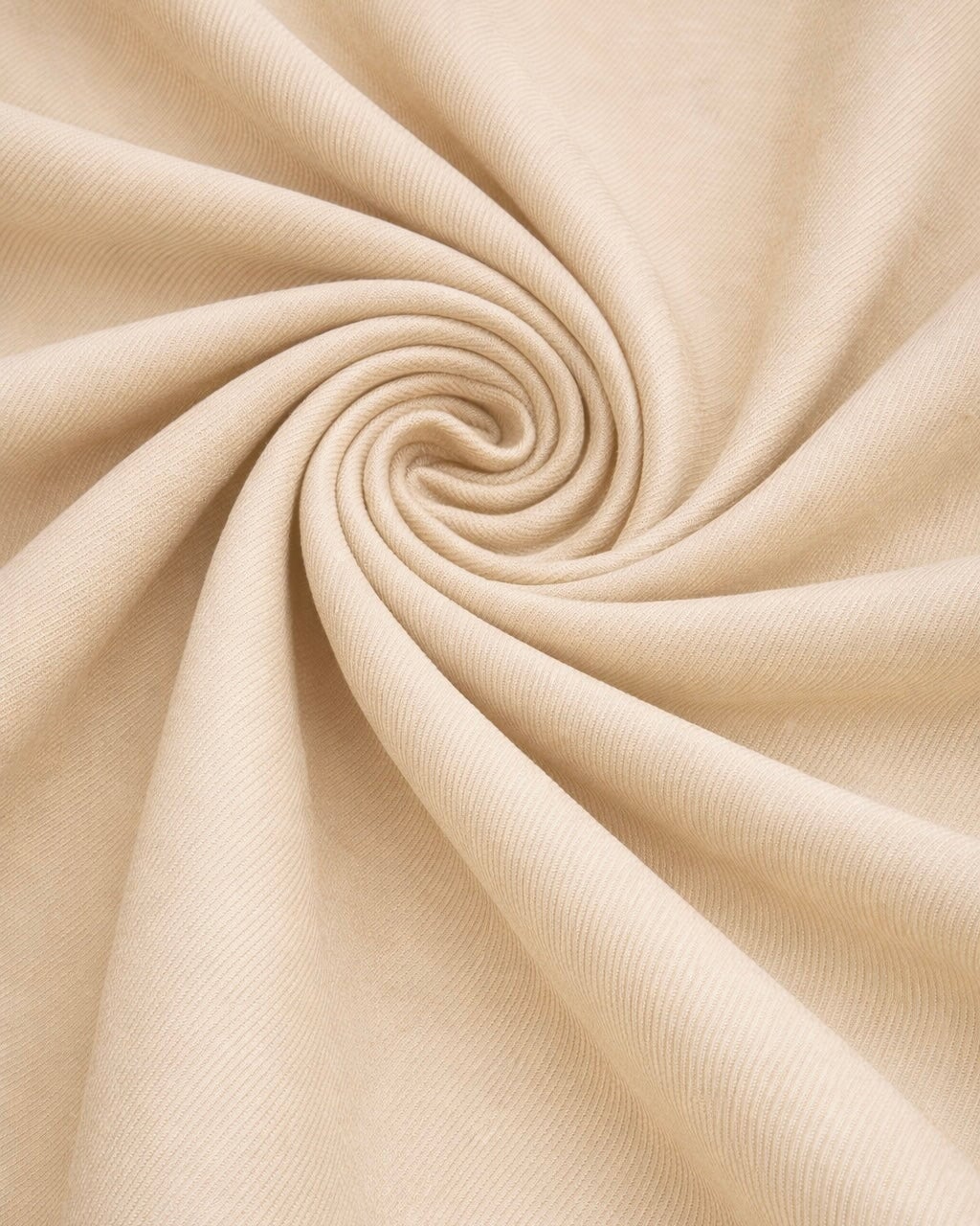 Beige Denim Look Stretch Twill