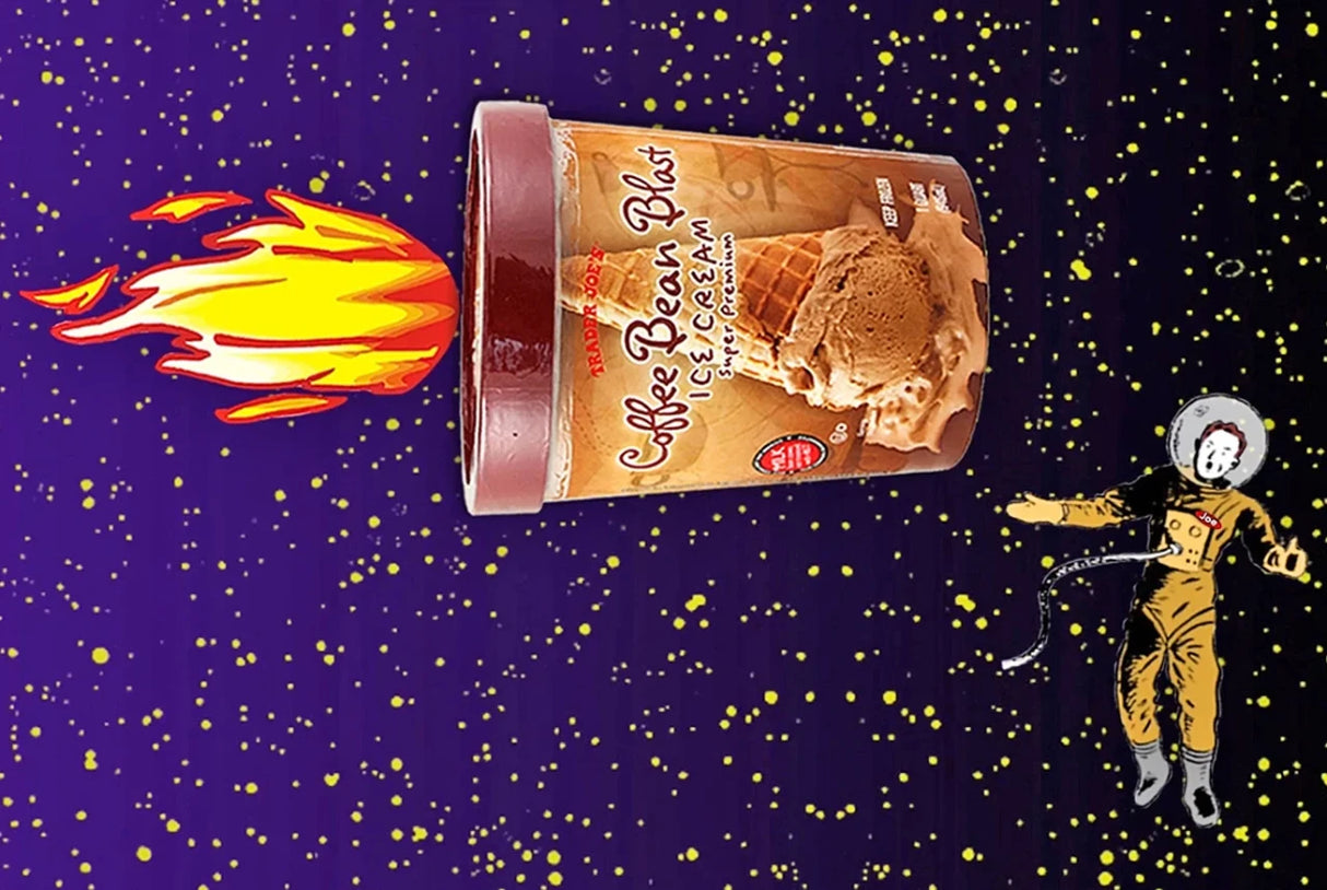 Coffee Bean Blast Ice Cream Rich Creamy Coffee Flavor Dessert 1 Qt