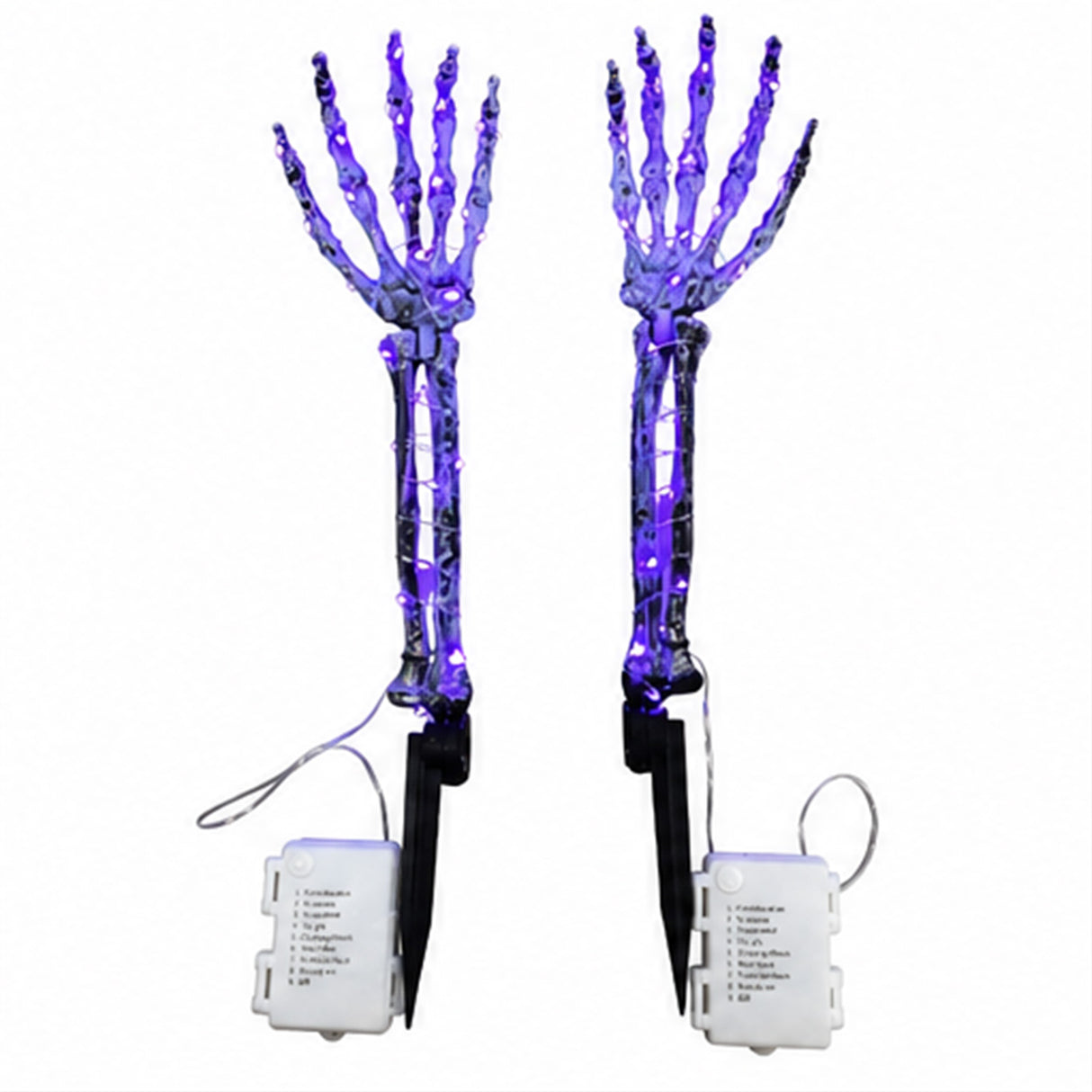1 Pair Purple LED Ghost Hands Halloween Decoration