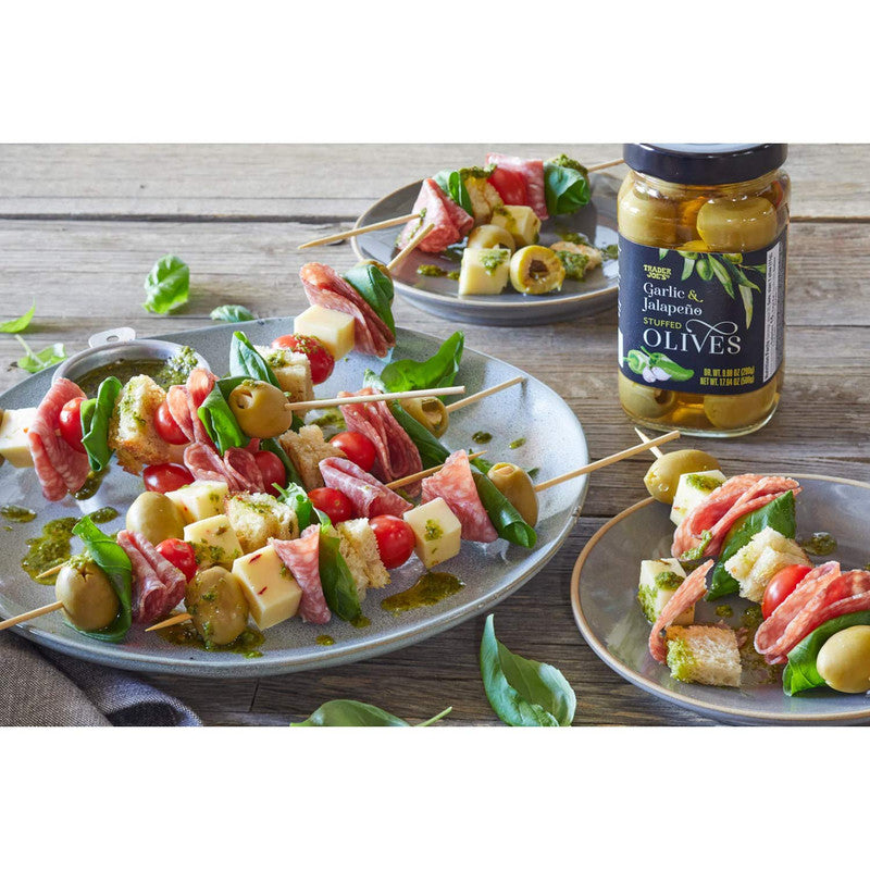 Trader Joe’s Garlic & Jalapeño Stuffed Olives 17.64 Oz