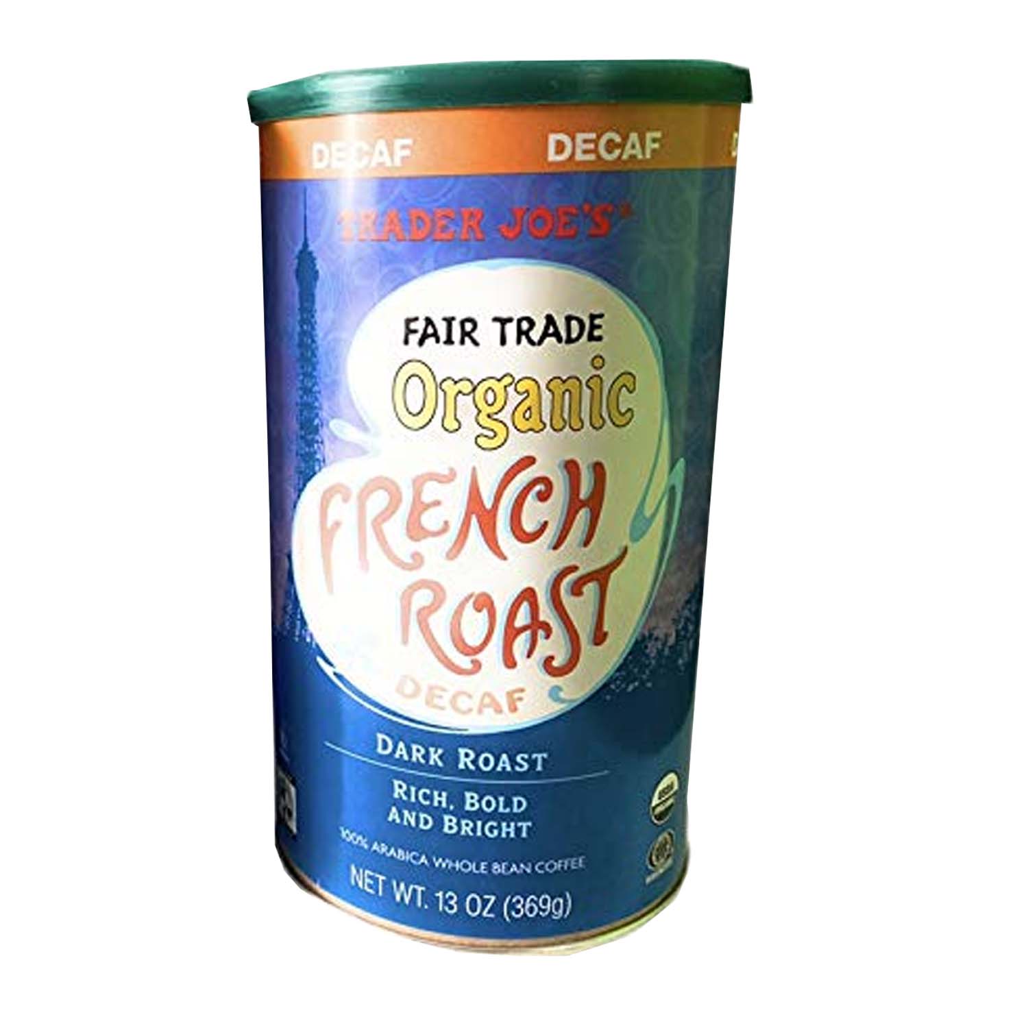 Trader Joe's Fair Trade Organic French Roast Decaf 13 oz