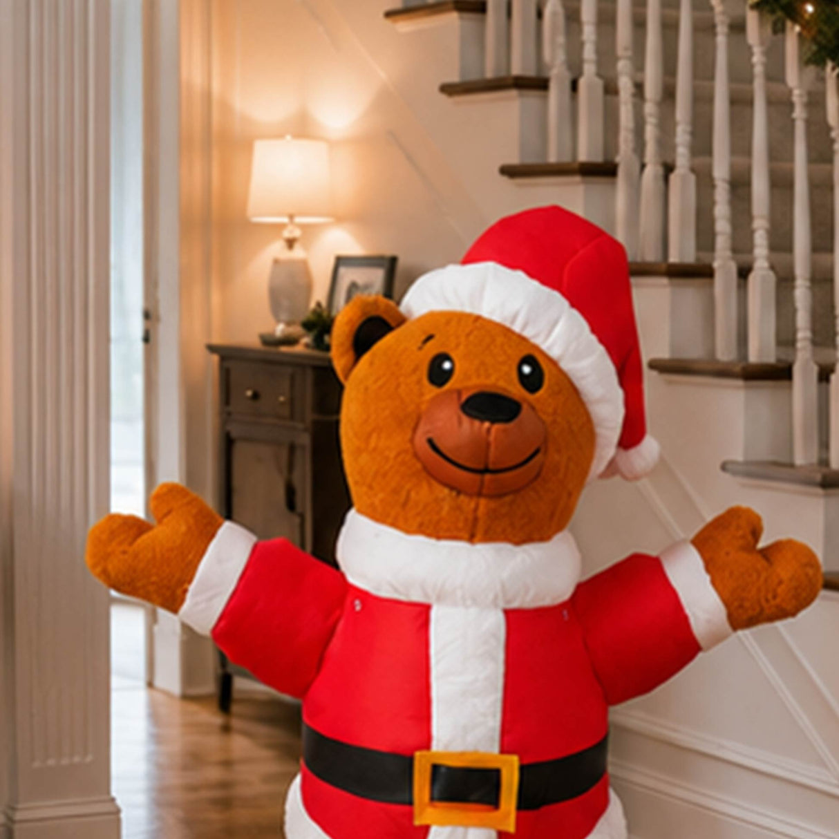 6FT Plush Teddy Bear Christmas Holiday Yard Decoration